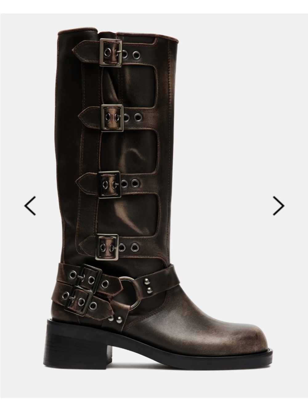 Rocky brown distressed boot Steve Madden